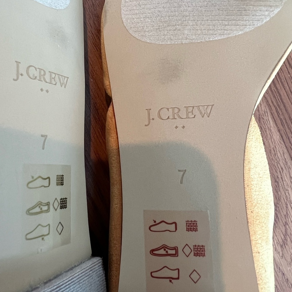 J.Crew Zoe Suede Leather D'Orsay Flats - Picture 5 of 13